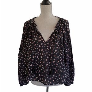 BILLABONG Floral Peasant Top NWT S